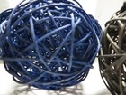 Black and Blue Decorative Ball Vase Fillers - Set of 7 — photo 7