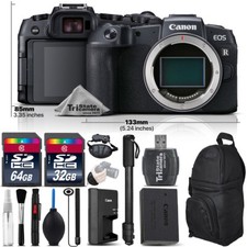 Canon EOS RP Mirrorless Digital Camera 72" Monopod Backpack - 96GB Bundle