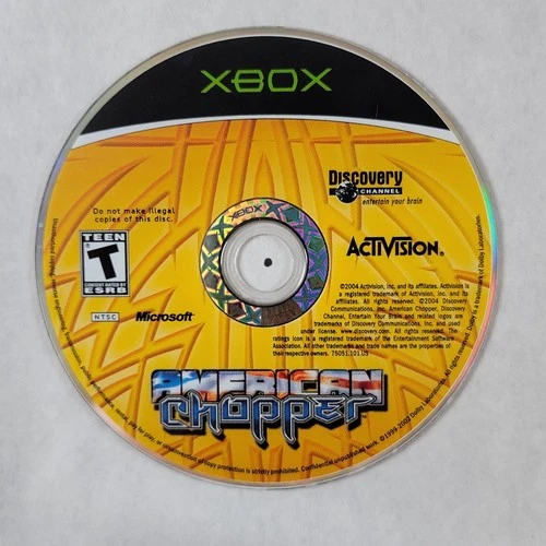 American Chopper - Loose Original Xbox Microsoft Disc