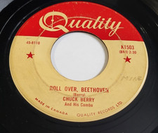 Chuck Berry And His Combo Roll Over Beethoven / Drifting Heart 45 RPM Record 7