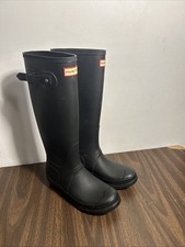 Hunter Women's Original Tall Rain Boot Black Size 7