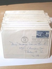 USA 97 Vintage First Day Covers 1959- 1964 +many accompanying Newspaper cuttings