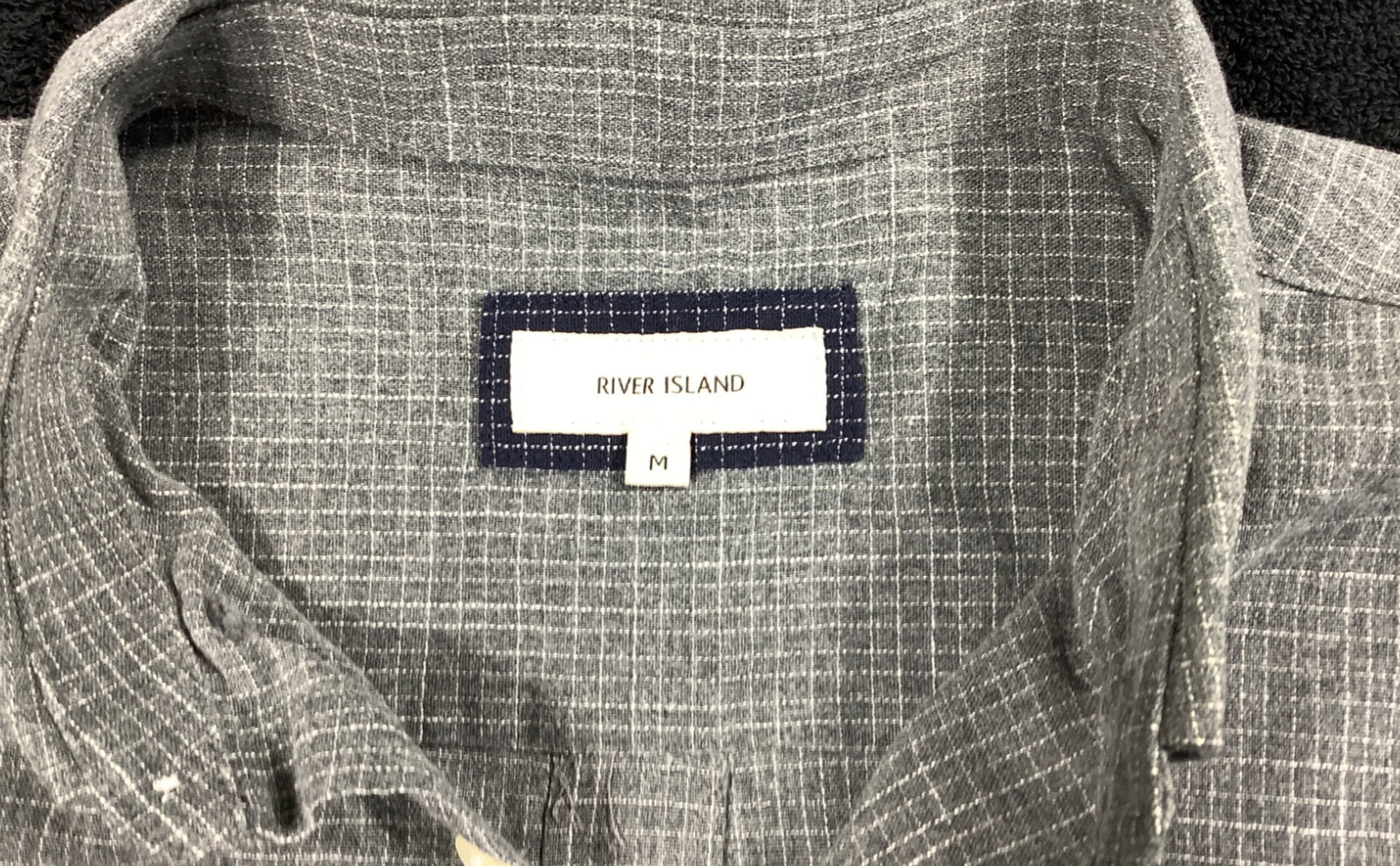 Mens Shirt River Island Medium Grey Long Sleeve Casual Shirts & Tops P28x image 3
