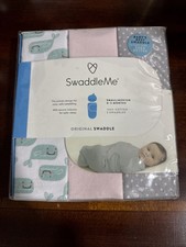 SwaddleMe - Original Swaddle, Pink/White Small/Medium, 0-3 Months 