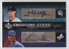 2007 Premier Emerging Stars Dual 12/50 Andre Ethier Josh Willingham Auto 0af