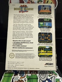 Nintendo NES Double Dragon Trilogy Complete With Manuals Pal A