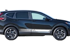 2 Pcs Car Side Skirt Stripe Graphics Sticker For Honda Cr-v Vinyl Racing Decals 2 Pcs Car Side Skirt Stripe Graphics Sticker For Honda Cr-v Vinyl Racing Decals