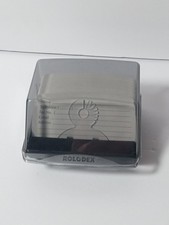 Rolodex S300C Covered Card File Made in USA Vintage Office Desk Organizer Black