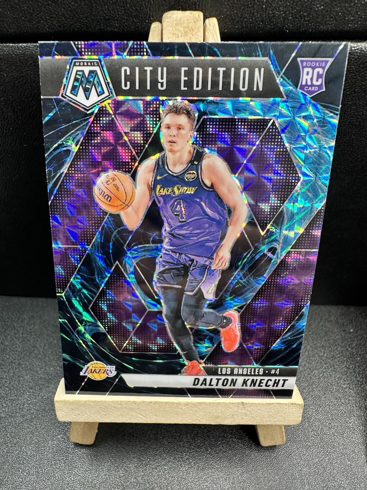 2024-25 Mosaic - Dalton Knecht #238 Genesis Mosaic Prizm RC Lakers SSP Case Hit