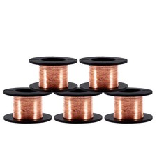 5pcs Enameled Copper Wire Magnet Winding 0.1mm Thickness 12m