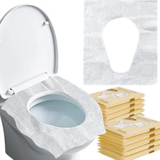 40 Pcs Disposable Toilet Seat Covers Flushable for Travel Hotel Public Restrooms