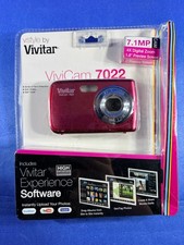 Vtg Vivitar ViviCam 7022 7.1MP Red Digital Camera New Sealed