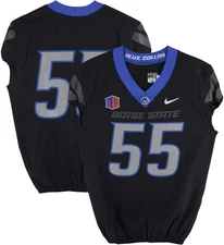 Boise State Broncos Team-Issued #55 Black Jersey from Football Program - Size 44