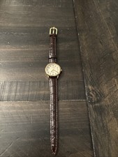 Timex Indiglo Ladies Calendar Wrist Watch Brown Leather Band T20071 