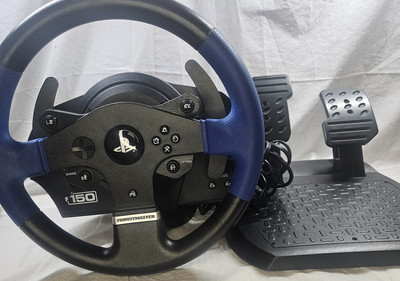Thrustmaster T150 Racing Wheel & Pedals PS3 PS4 PS5 PC Complete Updated FFB Race