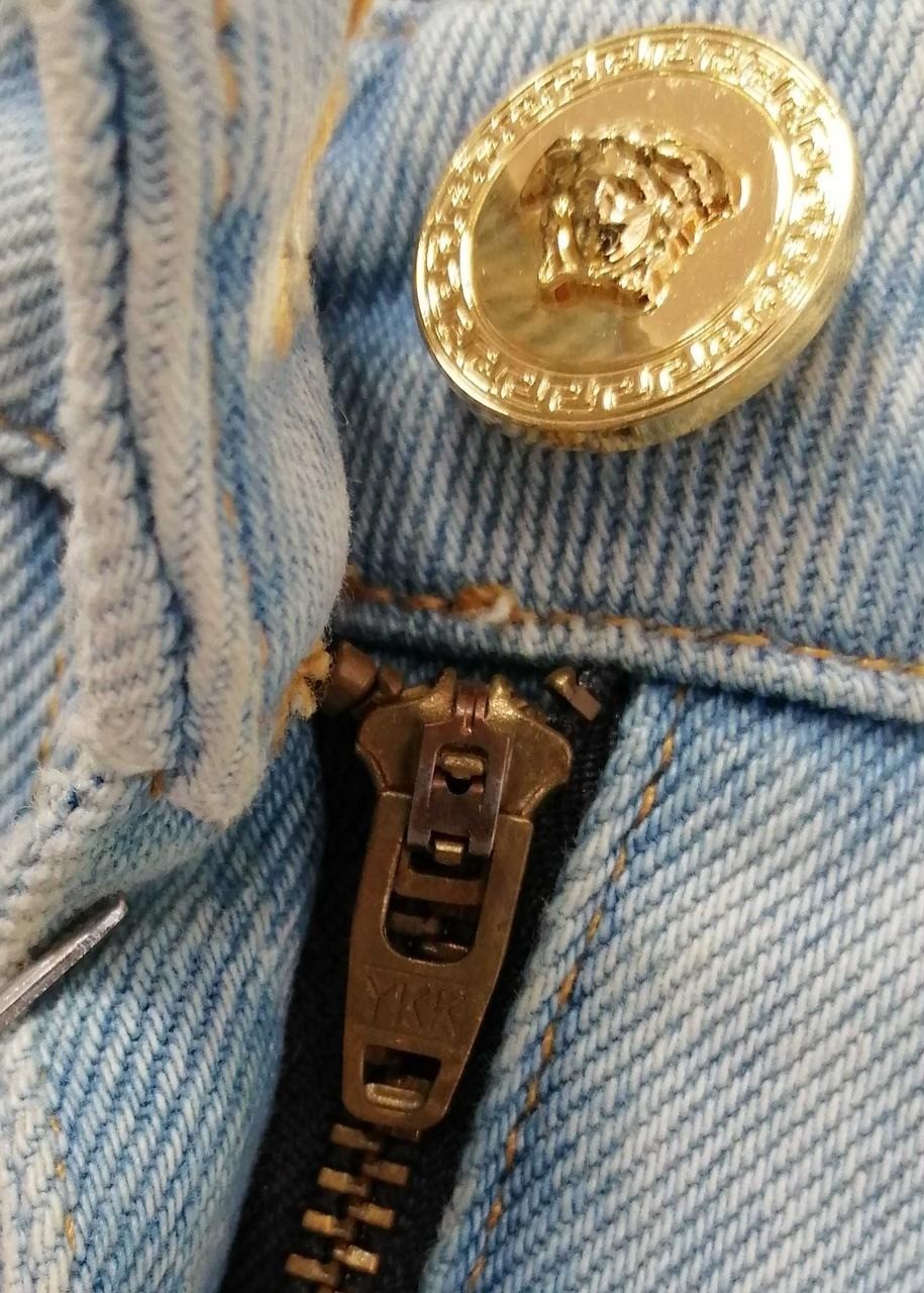 VERSACE A86166 Patchwork Denim Pants Bottoms Size… - image 11