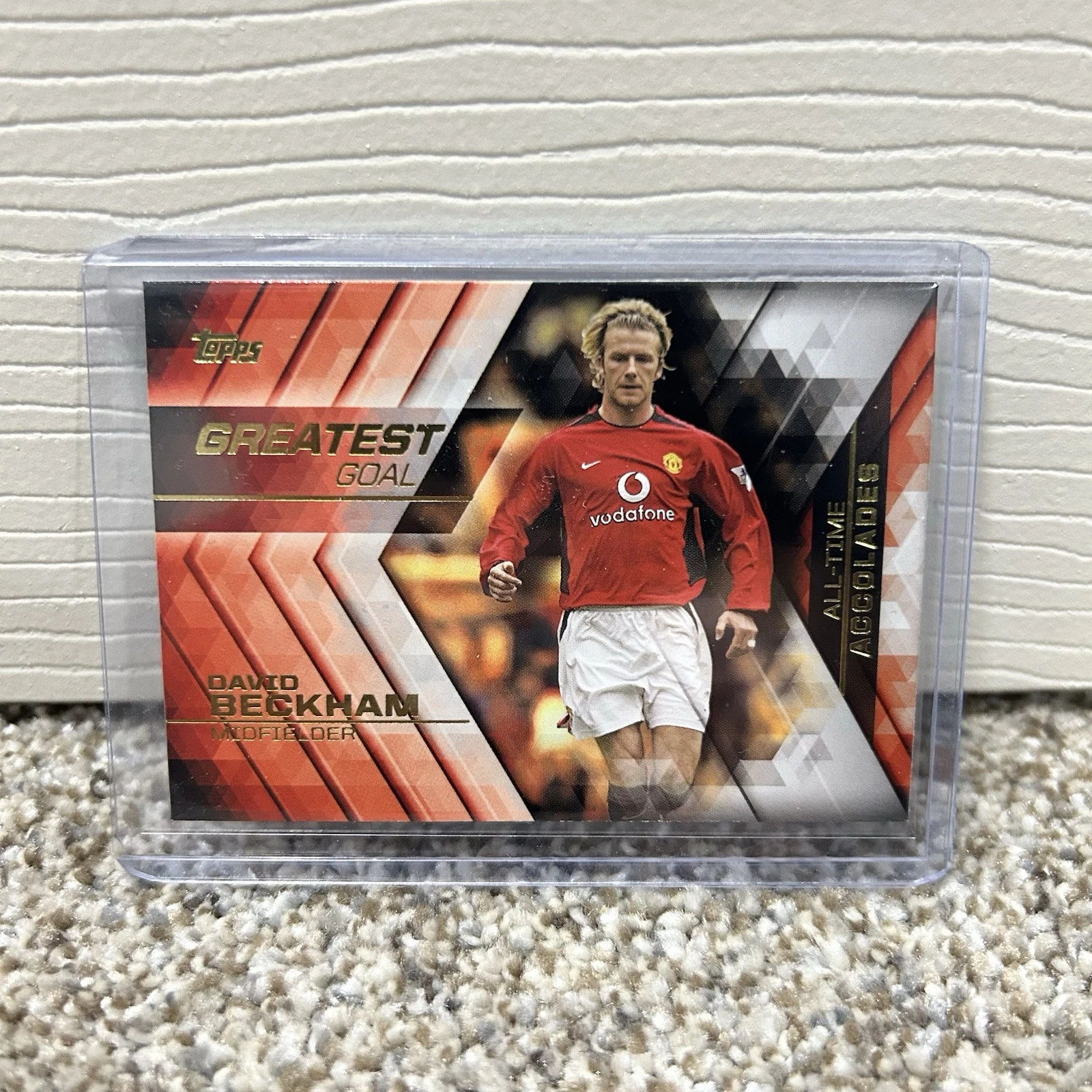 David Beckham trading card