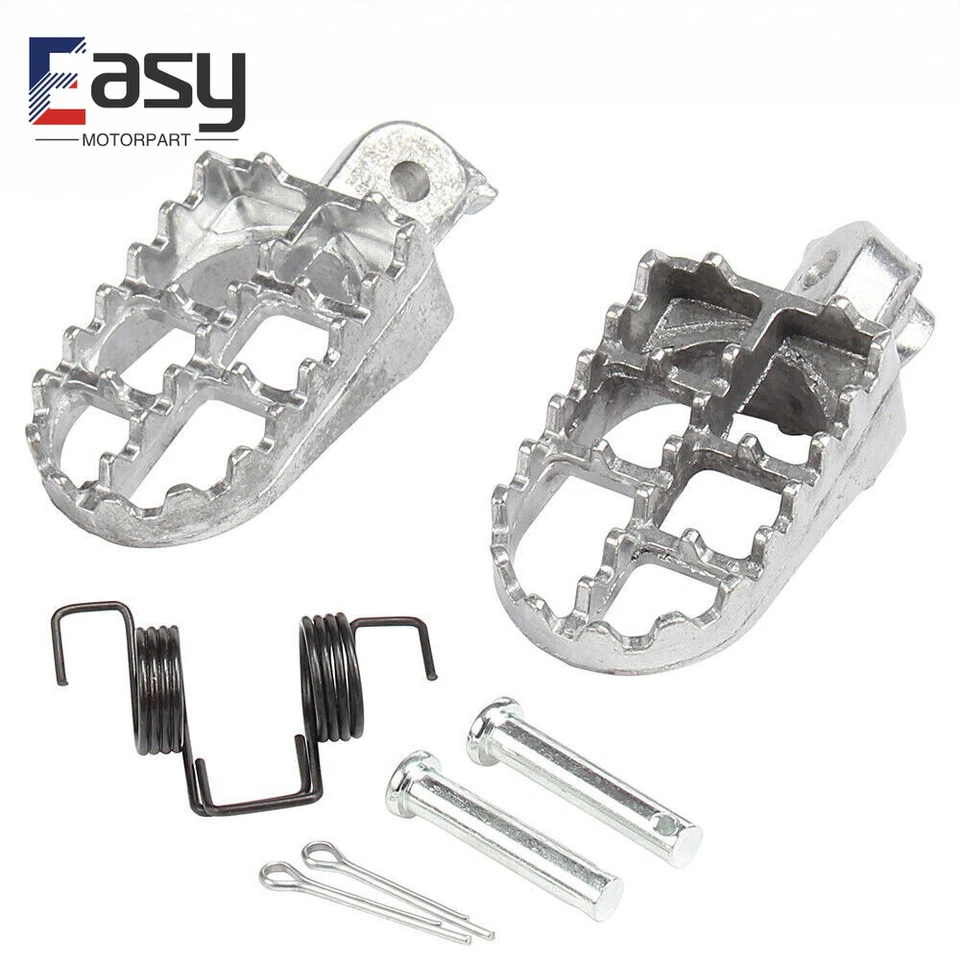 Dirt Bike Pedal Foot Pegs Silver For Yamaha PW50 TTR125 TTR225 TTR90 TTR110 Foto 2 de 4