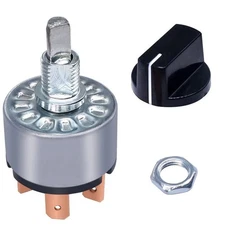 For Fan Control 4 Position Rotary Selector Switch 12A 250V Knob Replacement