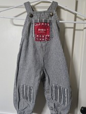 Vintage Osh Kosh striped overalls 18 Months Good condition