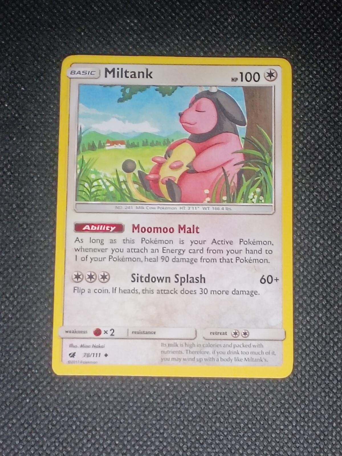 Miltank 78/111 Uncommon Crimson Invasion Pokemon Lightly Played