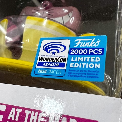 Funko Pop Rides Cheshire Cat Mad Tea Party 80 WonderCon Disney Limited 2000 un. - Imagen 9 de 9