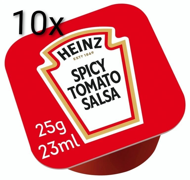 Heinz Spicy Tomato Salsa 10x 25g Packung Reise Portion