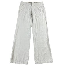 Love Tree Pants Women's Small Light Beige linen wide leg boho Pant Lagenlook