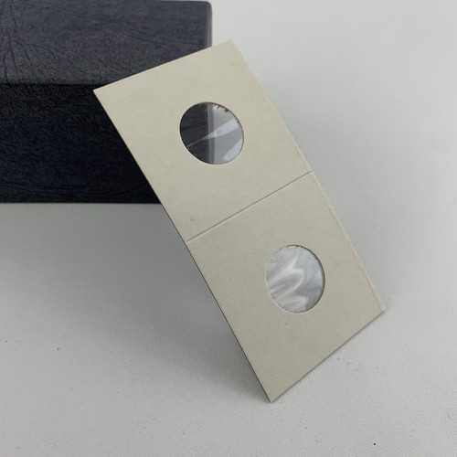 Vintage Cowens Cent Dime 2x2 Mylar Lined Cardboard Coin Holders 97ct w/ Box