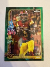 Jayden Daniels 2025 Topps Chrome #FS-14 Future Stars - Green Refractor /99