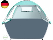 Glymnis Strandmuschel Strandzelt Strand Zelt mit 2 Rei&szlig;verschlusst&uuml;r UV-Schutz U