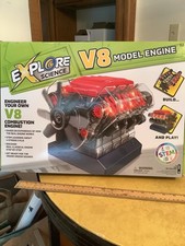 Interactive V8 Engine Model Kit with Sounds - STEM Learning for All Ages