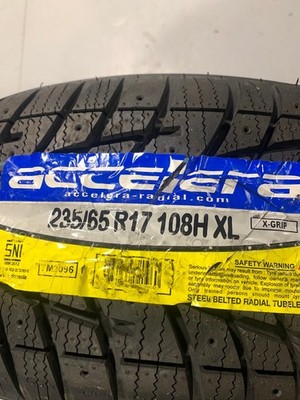 2 New 235 65 17 (108H) Accelera X Grip Extra Load Snow Tires
