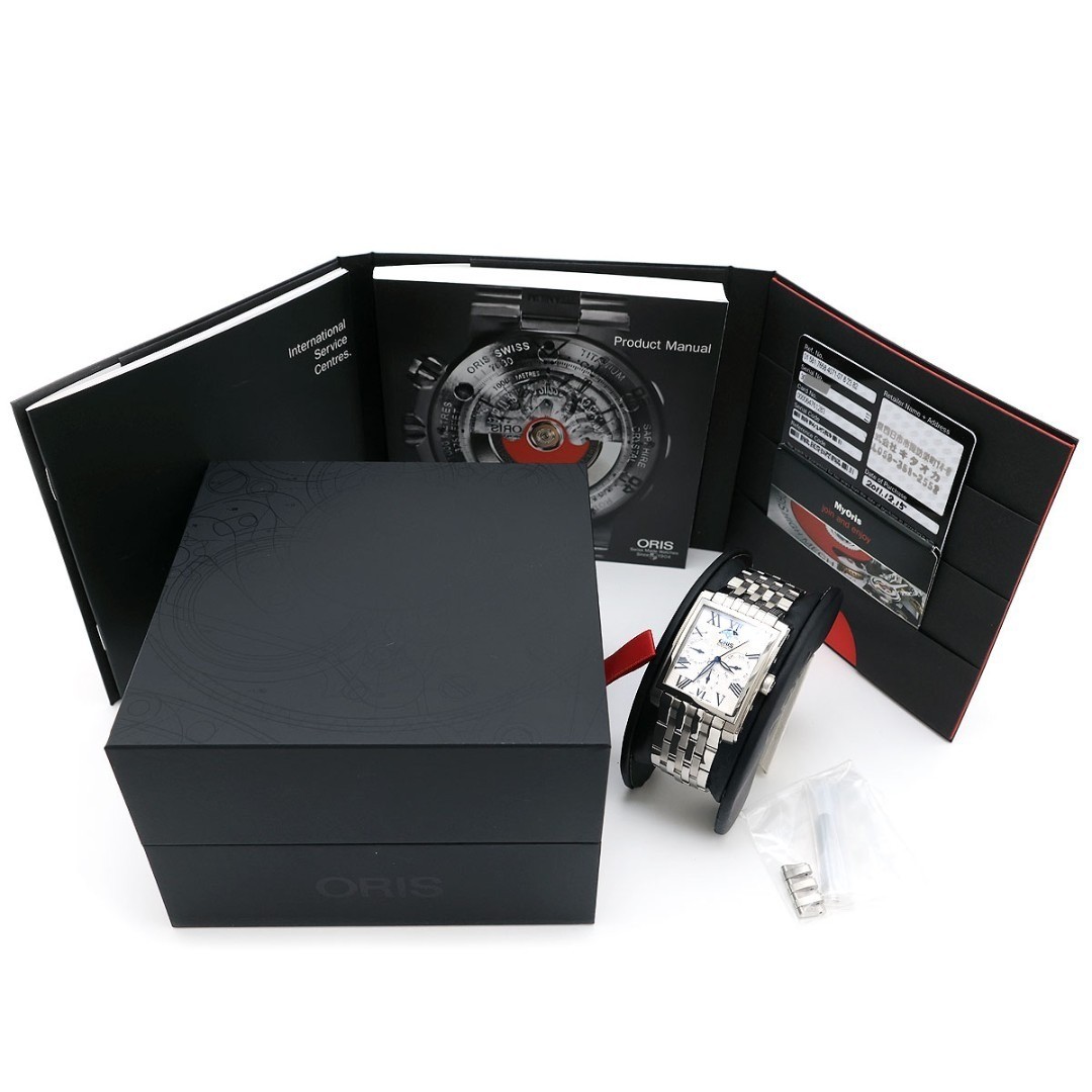 Oris Rectangular Complication Watch Day Date Moon… - image 8