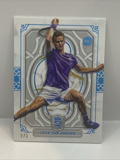 2024 Topps Royalty Tennis Collection Luca Van Assche RC Rookie Platinum #1/1 SSP