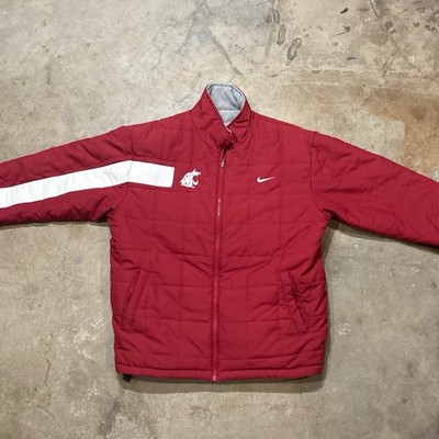 Nike Washington State Cougars Reversible Puffer Jacket Size M