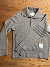 Thom Browne Men  s Wool 4-bar Sweater Size 2