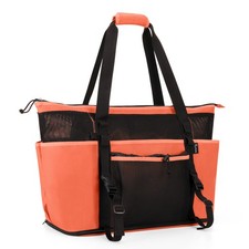 Extra Large Mesh Beach Bag with Zipper Bottom, Family Beach Tote Bag with Wet...