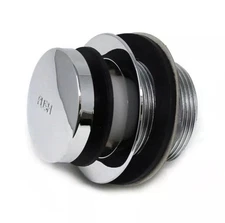 Mobile Home 1-1/2" Chrome Tub Drain with Toe Touch Seal Touchtoe