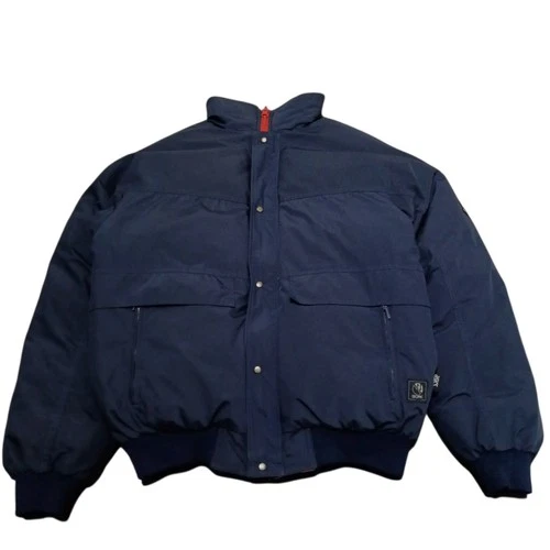 Moncler Vintage Reversible Down Puffer Jacket Red/Blue Quilted Full Zip Mens M image 6