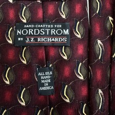 J.Z. Richards Nordstrom Tie Men's Silk Necktie Made in USA Geometric 58” x 4”