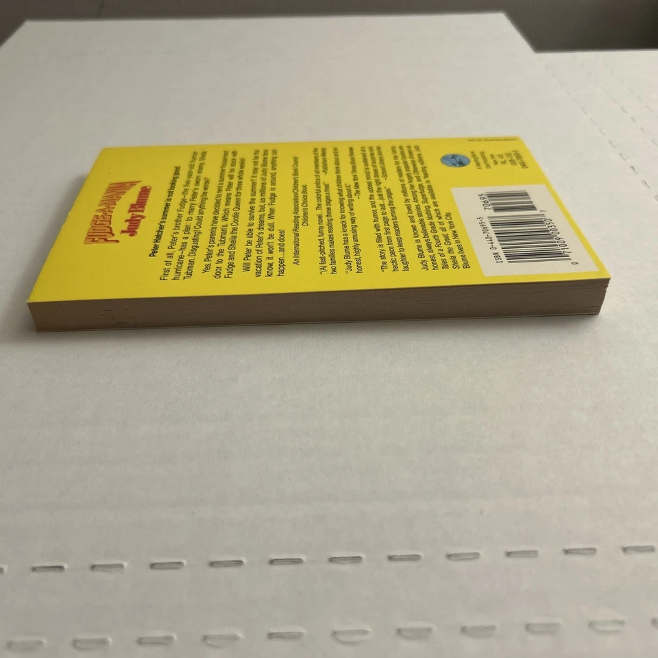 Fudge-A-Mania Judy Blume Paperback Book 1990 1st Print ~ New Unread 🔥 Foto 4 de 4