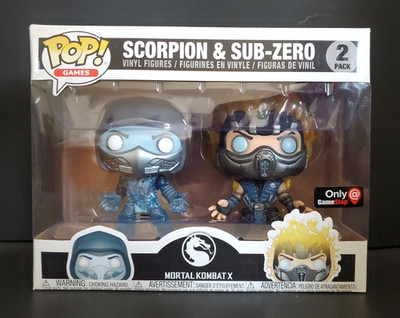 Funko Pop! Games Mortal Kombat X Scorpion & Sub-Zero 2 Pack GameStop Exclusive