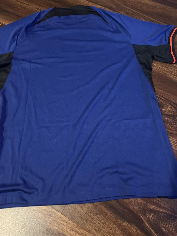 Новый Nike мужской Нидерланды KNVB футбол Dri-Fit Джерси Sz средний синий - Изображение 4 из 4