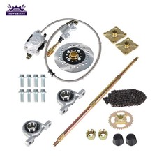 1"x32" Go Kart ATV Rear Live Axle Kit Brake Assembly fit For Drift Trike Go Kart
