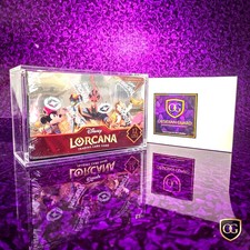 8mm Disney Lorcana Chapter 1 - 14 Booster Box Acrylic Display Box Case Wild