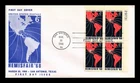 Dr Jim Stamps Hemisfair 68 Plate Block First Day Issue Cachet Cover