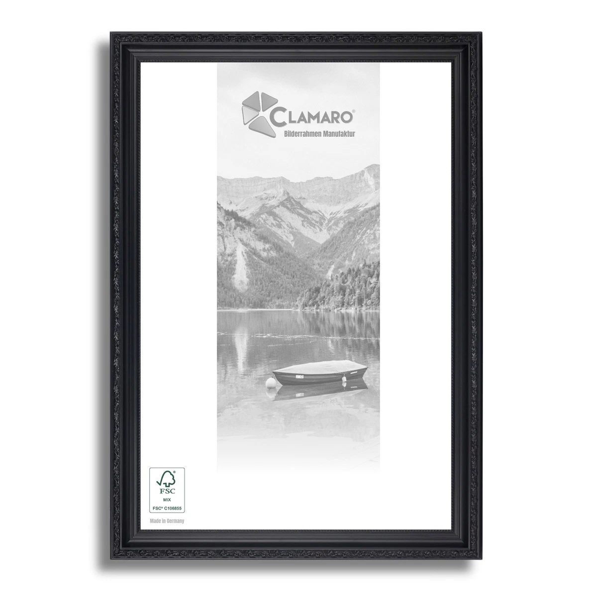 Cornice Portafoto Alice 75x98 Cm In Legno E Acrilico Lucido: Grande Cornice Moderna Senza Immagine, MDF