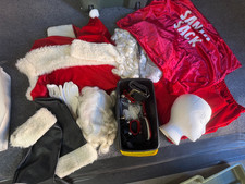 Santa Claus Costume Santa Outfit With Wigs, gloves, sack, gloves, bells, etc. XL