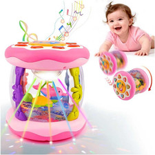 Baby Toys 6-12 Months Girl Gifts, Baby Aquarium Ocean Projector Rotating Light u